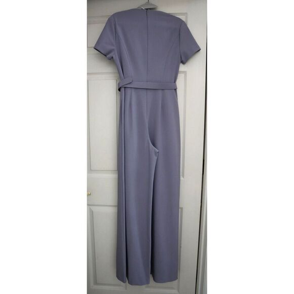 Kay Unger Women's Sz 6 Lilac Purple Ezra Walk Thru Jumpsuit - Picture 2 of 6